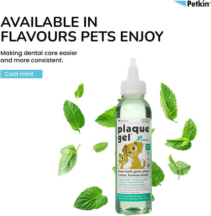 Petkin Dental Plaque Gel 120ml For Dogs And Cats