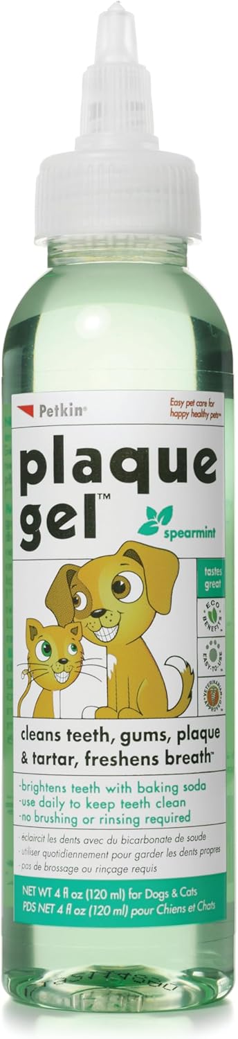 Petkin Dental Plaque Gel 120ml For Dogs And Cats