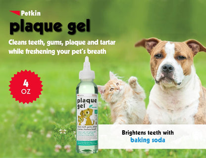 Petkin Dental Plaque Gel 120ml For Dogs And Cats
