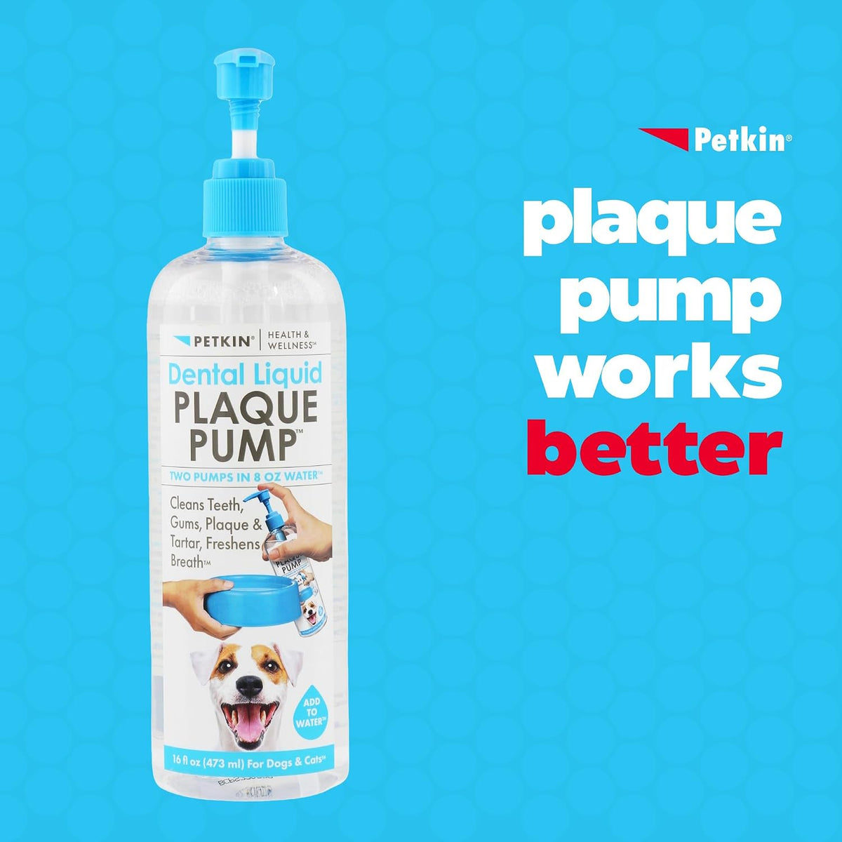 Petkin Plaque Dental Liquid 473ml