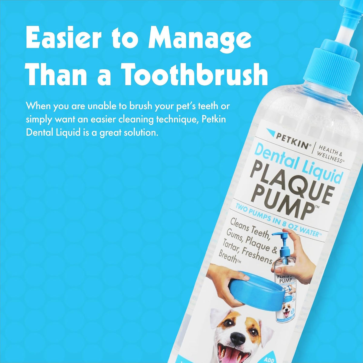 Petkin Plaque Dental Liquid 473ml