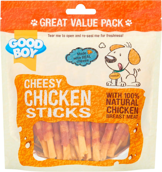 Good Boy Cheesy Chicken Sticks Value Bag 250g