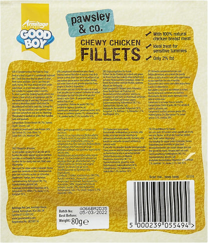 Good Boy Chewy Chicken Fillets 80g