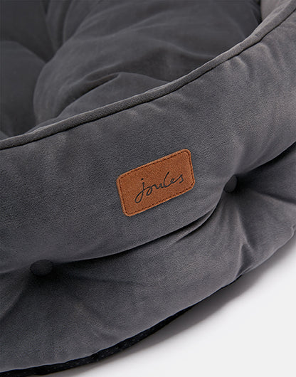 Joules Chesterfield Pet Bed Grey Large