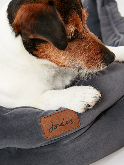 Joules Chesterfield Pet Bed Grey Large