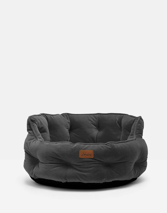 Joules Chesterfield Pet Bed Grey Small
