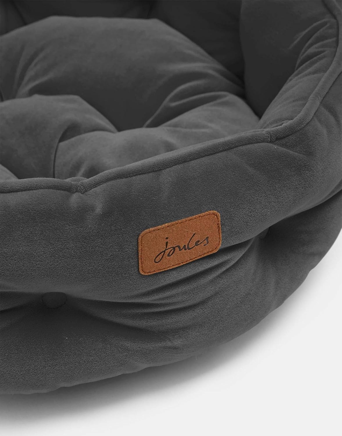 Joules Chesterfield Pet Bed Grey Small