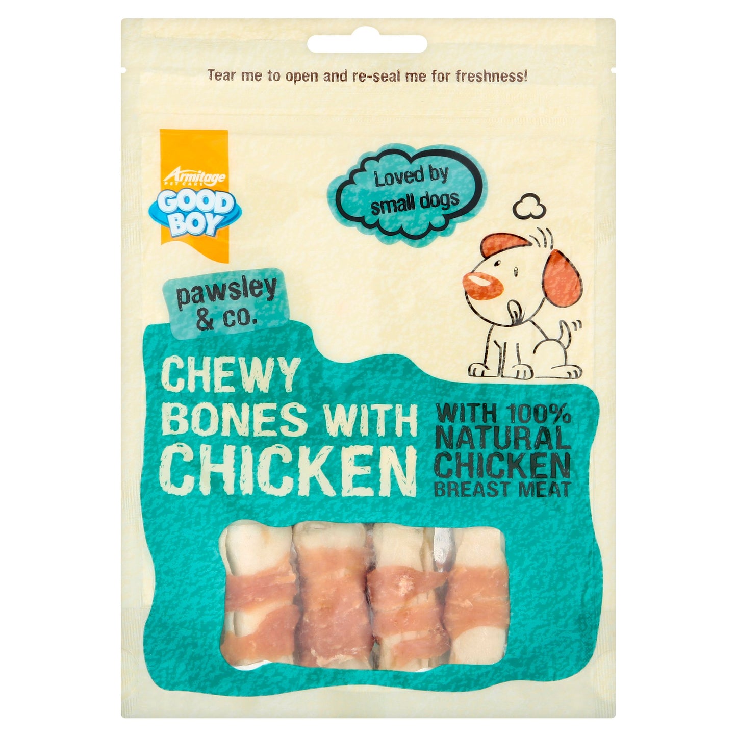 Good Boy Chewy Bones With Chicken 80g