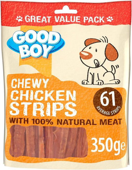 Good Boy Chewy Chicken Strips Value Pack 350g