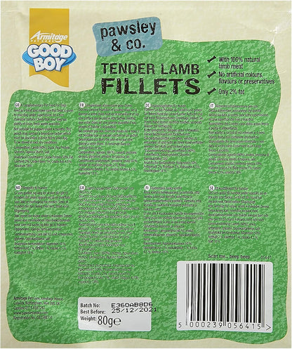 Good Boy Tender Lamb Fillets 80g