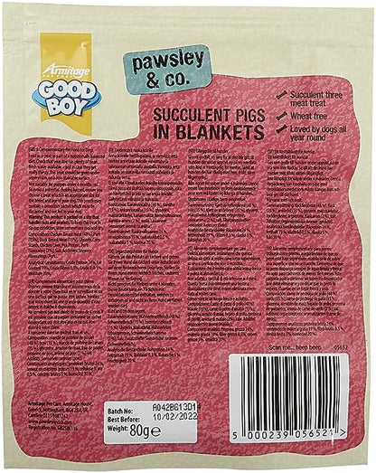 Good Boy Succulent Pigs In Blankets 80g