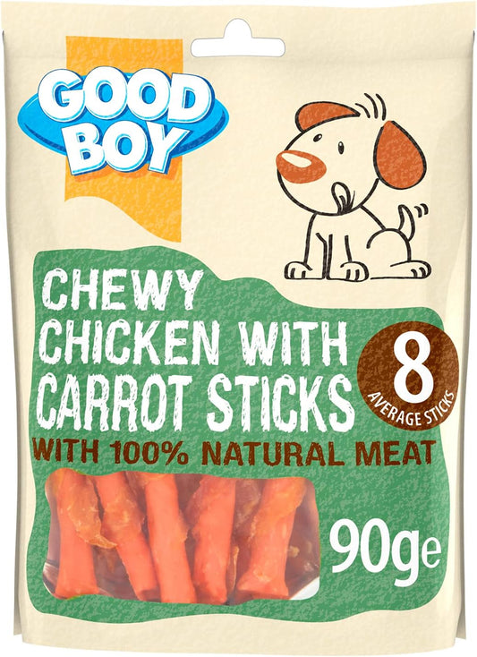 Good Boy Chewy Chicken With Carrot Sticks 90g