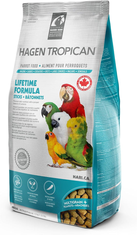 Tropican Parrot Lifetime Sticks 1.5kg