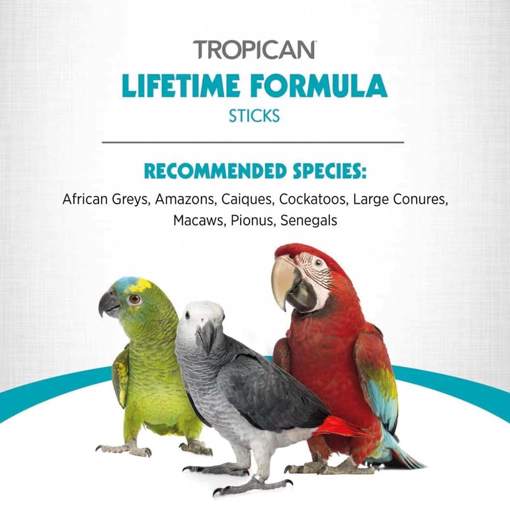 Tropican Parrot Lifetime Sticks 1.5kg