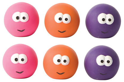 Good Boy Minibin Latex Face Ball Assorted Face