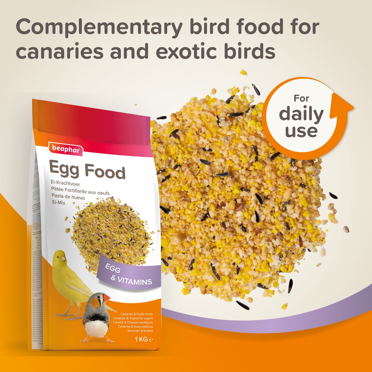 Beaphar Egg Food For Canaries & Finches 1kg