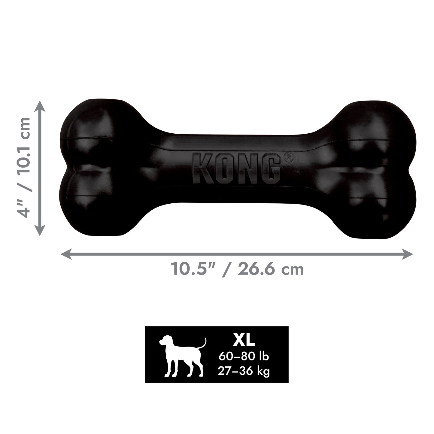 KONG Extreme Goodie Bone X Large Black 27-36kg