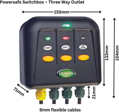 Blagdon PowerSafe 3 Way Garden Power Switch Box