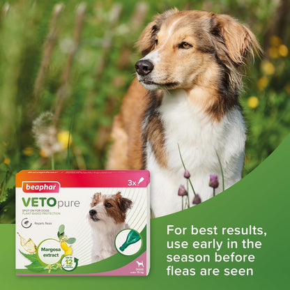 Beaphar Vetopure Spot On For Dogs 12 Week Treatment