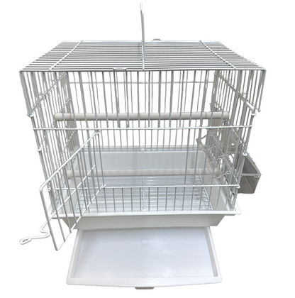 Wundapets Small Bird Travelling Cage White