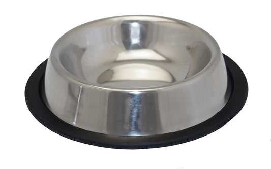 Pet Platter Non Slip Stainless Steel Bowl 22.5cm 8.75"