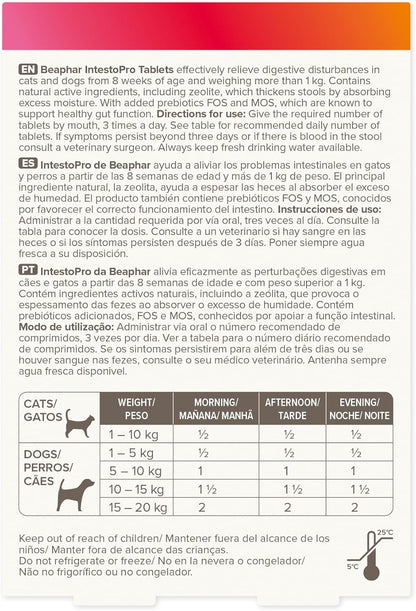 Beaphar IntestoPro Small Dog Cat 20 Tab
