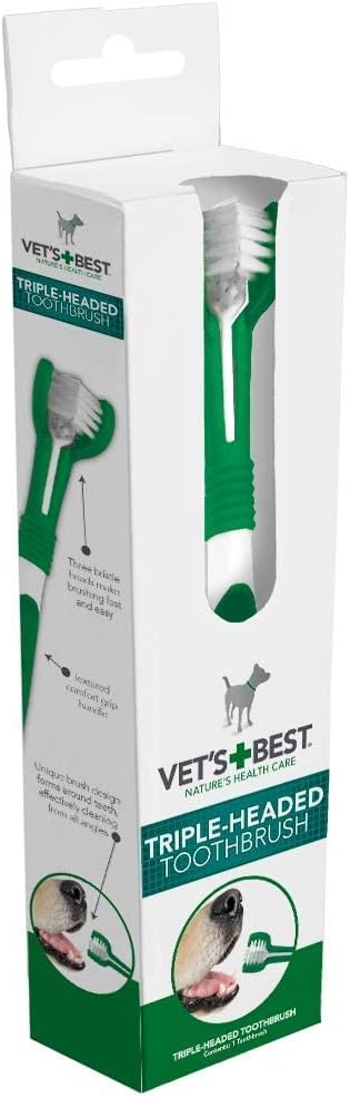 Vets Best Triple Headed Toothbrush