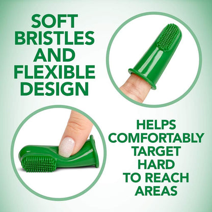 Vets Best Dental Silicone Finger Brushes 5pcs