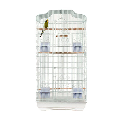 Rainforest Lotus Small Bird Cage White