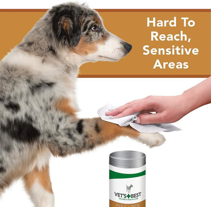 Vets Best Flea & Tick Wipes 50 Tub