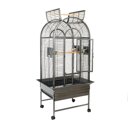 Rainforest Ecuador Large Bird Cage Antique Black