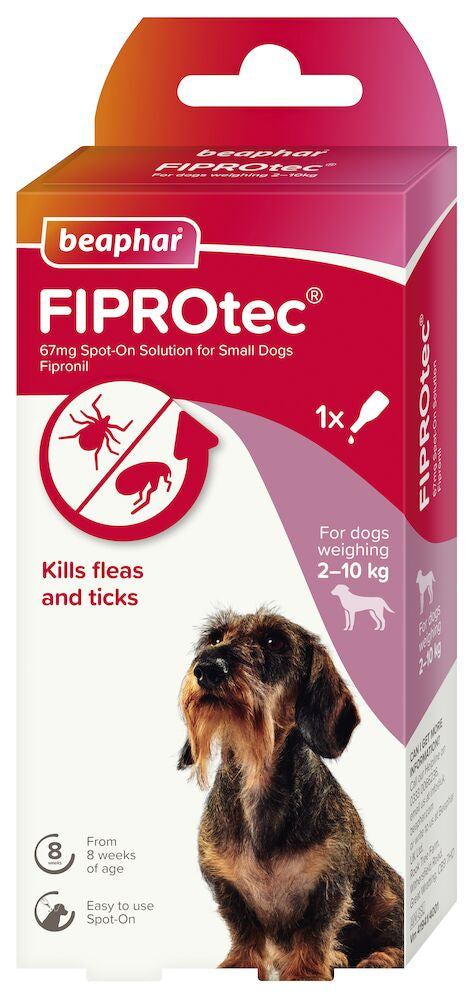 BeapharFiprotec Small Dog 2-10Kg 1 Treatment