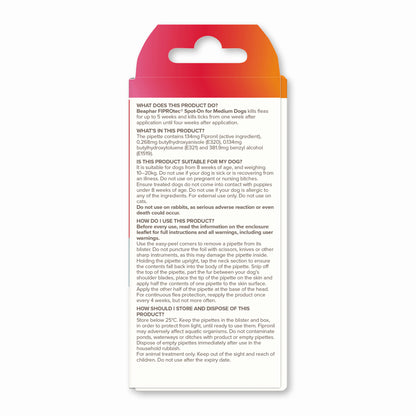 Beaphar Fiprotec Medium Dog 10- 20Kg 1 Treatment