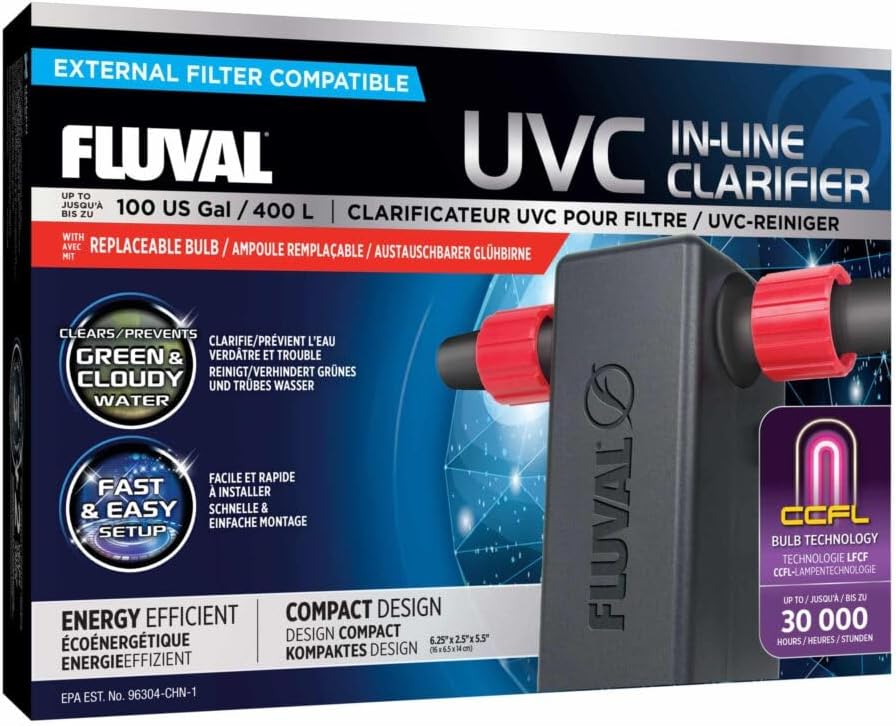 Fluval In-Line 3W UVC Clarifier