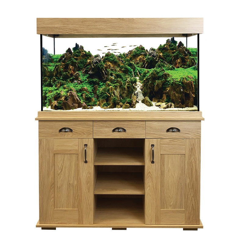 Fluval Shaker Fish Aquarium & Cabinet Set 252L Hampshire Oak