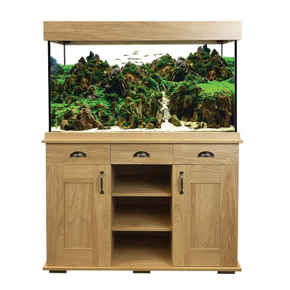 Fluval Shaker Fish Aquarium & Cabinet Set 252L Hampshire Oak