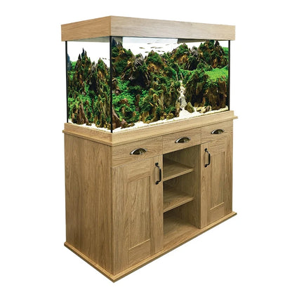 Fluval Shaker Fish Aquarium & Cabinet Set 252L Hampshire Oak