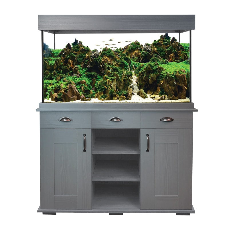 Fluval Shaker Fish Aquarium & Cabinet Set 252L Slate Grey