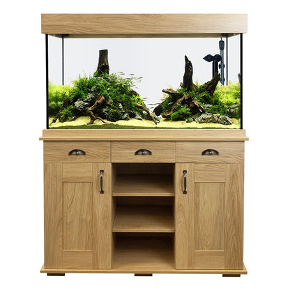 Fluval Shaker Fish Aquarium & Cabinet Set 345L Hampshire Oak
