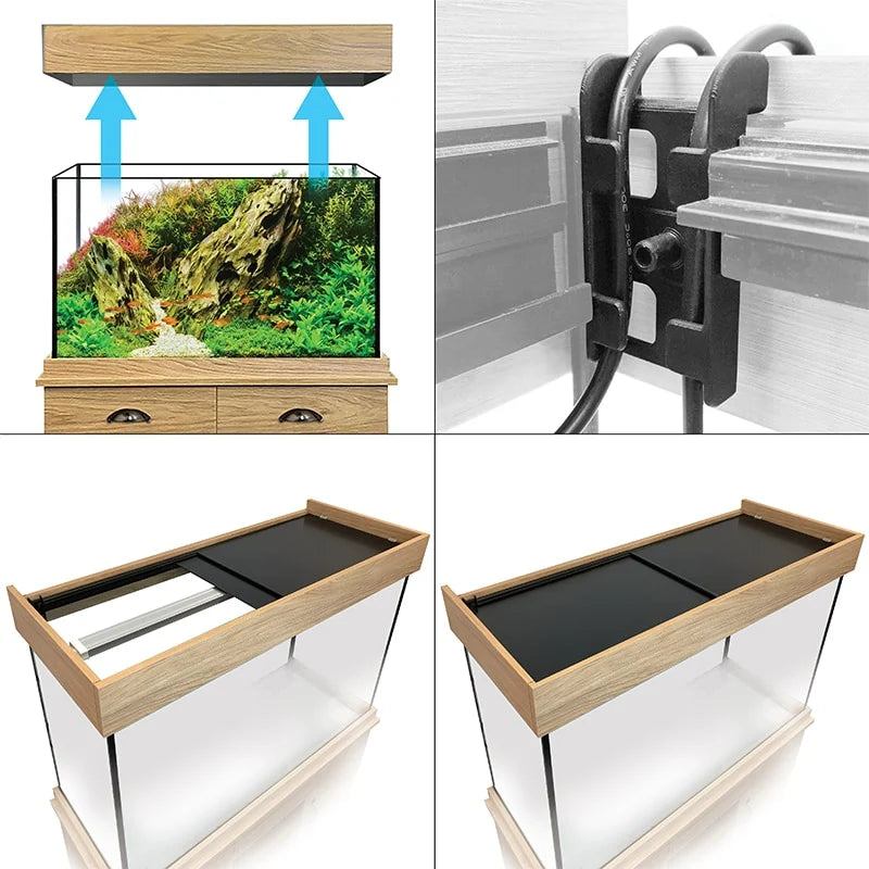 Fluval Shaker Fish Aquarium & Cabinet Set 345L Slate Grey