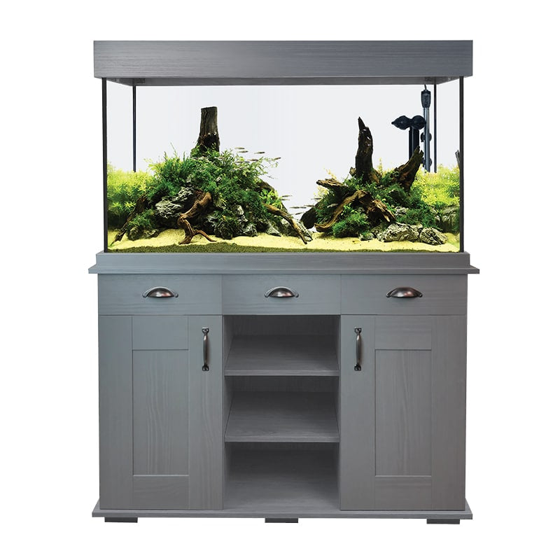 Fluval Shaker Fish Aquarium & Cabinet Set 345L Slate Grey