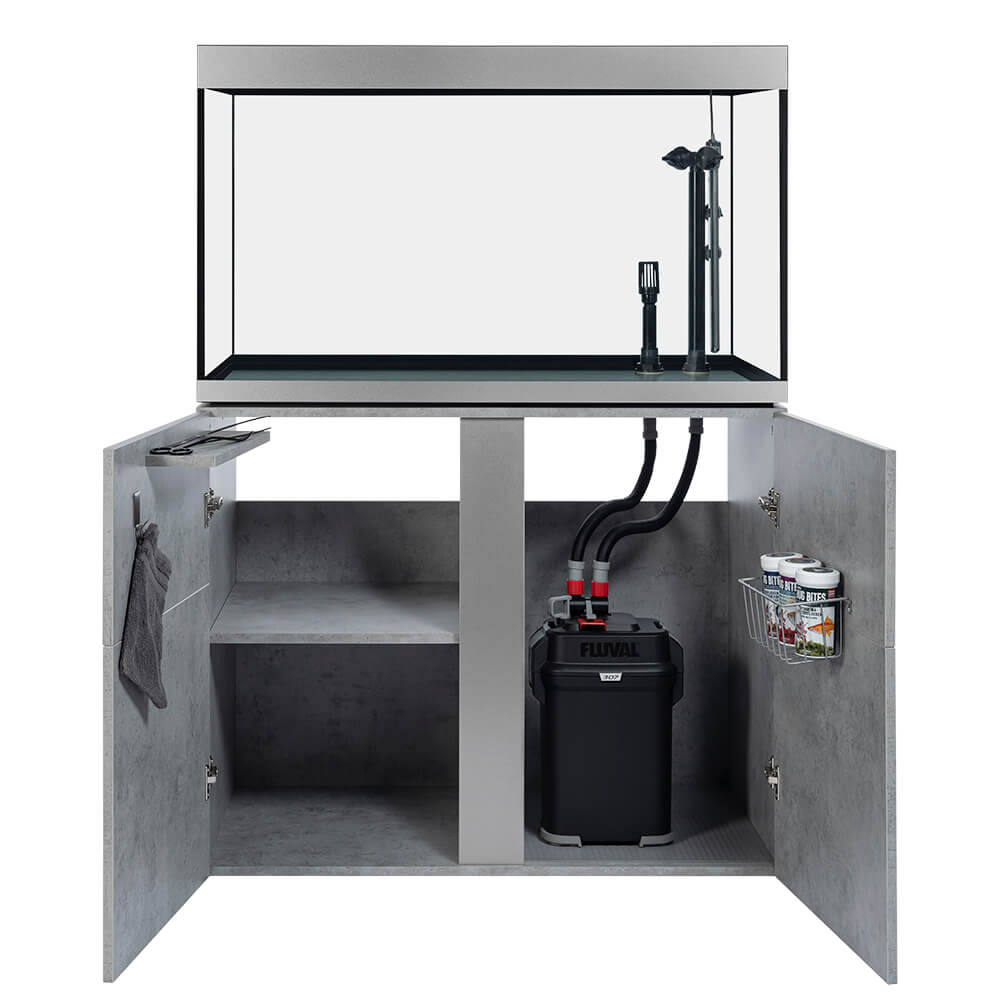 Fluval Siena Fish Aquarium & Cabinet Set 272L White