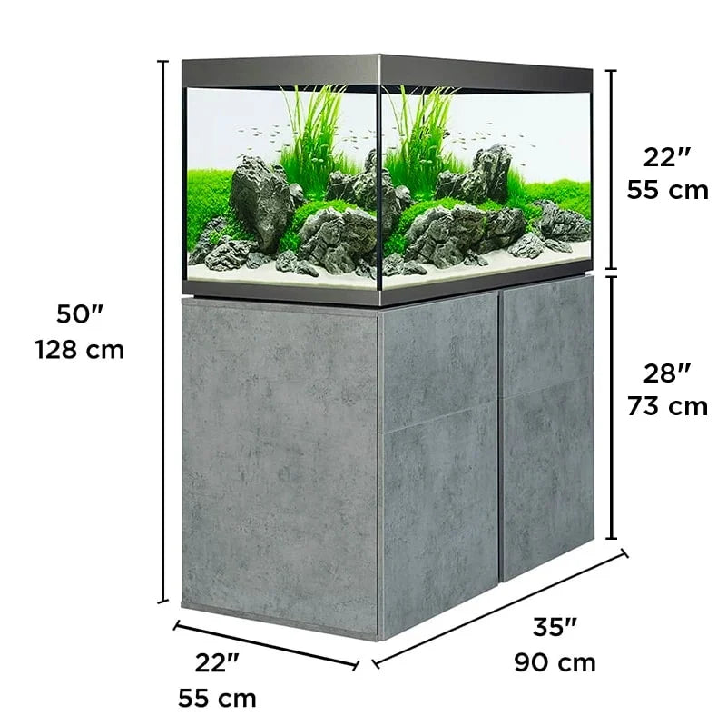 Fluval Siena Fish Aquarium & Cabinet Set 272L White