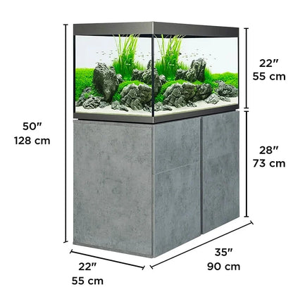 Fluval Siena Fish Aquarium & Cabinet Set 272L White
