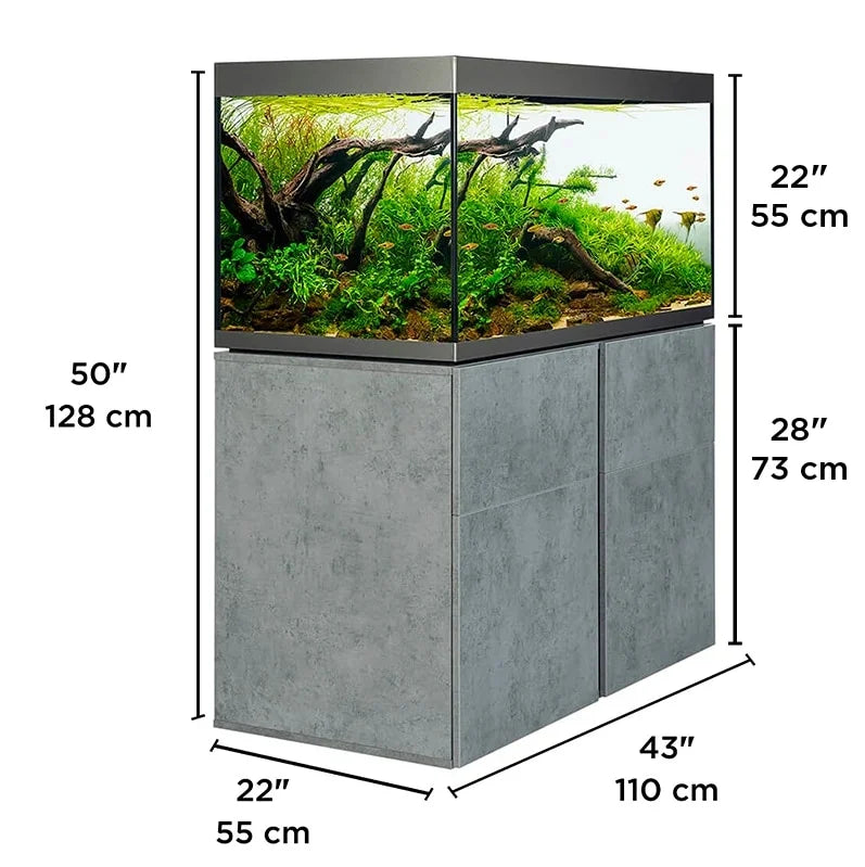 Fluval Siena Fish Aquarium & Cabinet Set 332L White