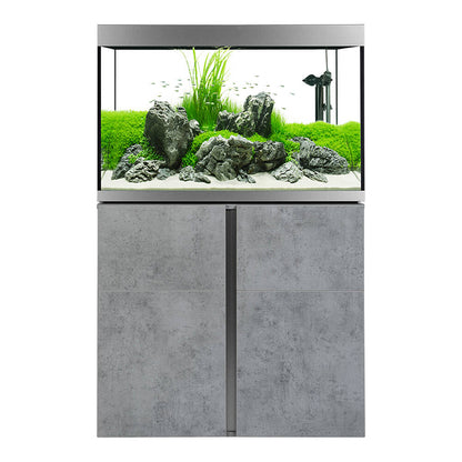 Fluval Siena Fish Aquarium & Cabinet Set 272L Chicago Concrete