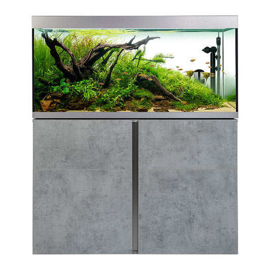 Fluval Siena Fish Aquarium & Cabinet Set 332L Concrete