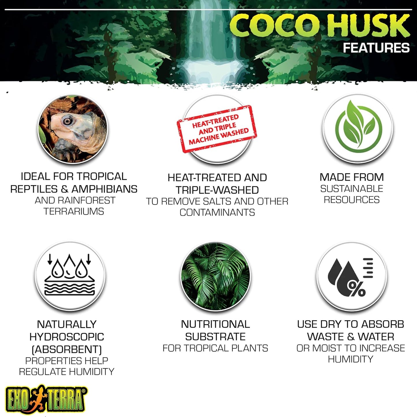 Exo Terra Coco Husk 8.8ltr