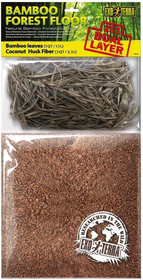 Exo Terra Bamboo Forest Floor Bamboo Leaves & Coconut Husk Fibre Small