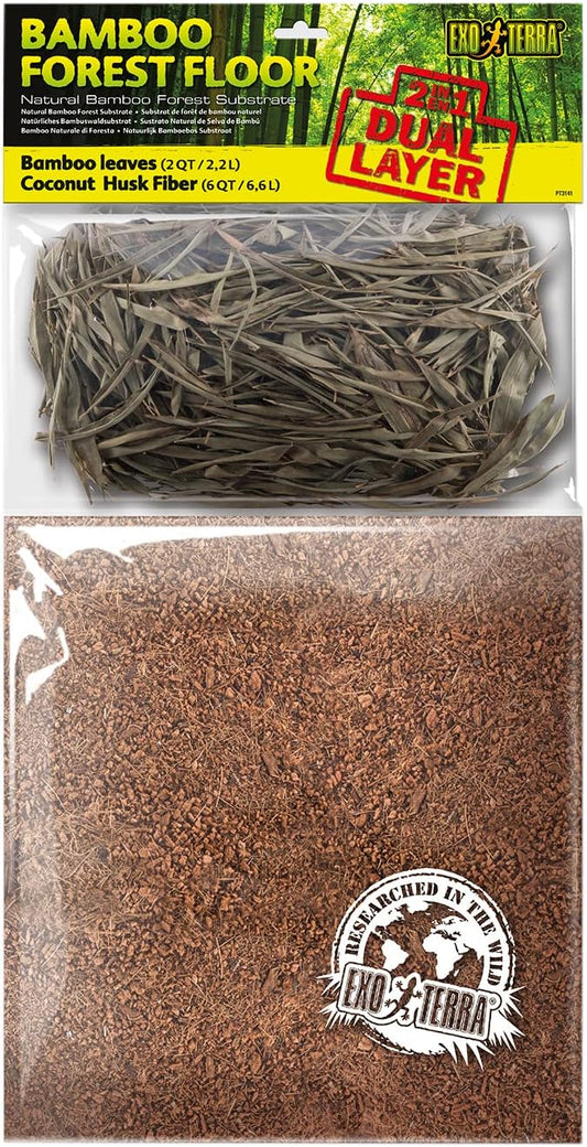 Exo Terra Bamboo Forest Floor Bamboo Leaves & Coconut Husk Fibre Large
